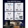 Unitoptek 2K Outdoor Security Camera, Wireless WiFi IP Cameras for