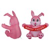 Easter Inflatable Yard Decoration 4.9ft Easter Inflatable Bunny Happy Easter