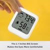 HATUSOKU Digital Thermometer and Hygrometer with Comfort Face Display, Hygrometer,