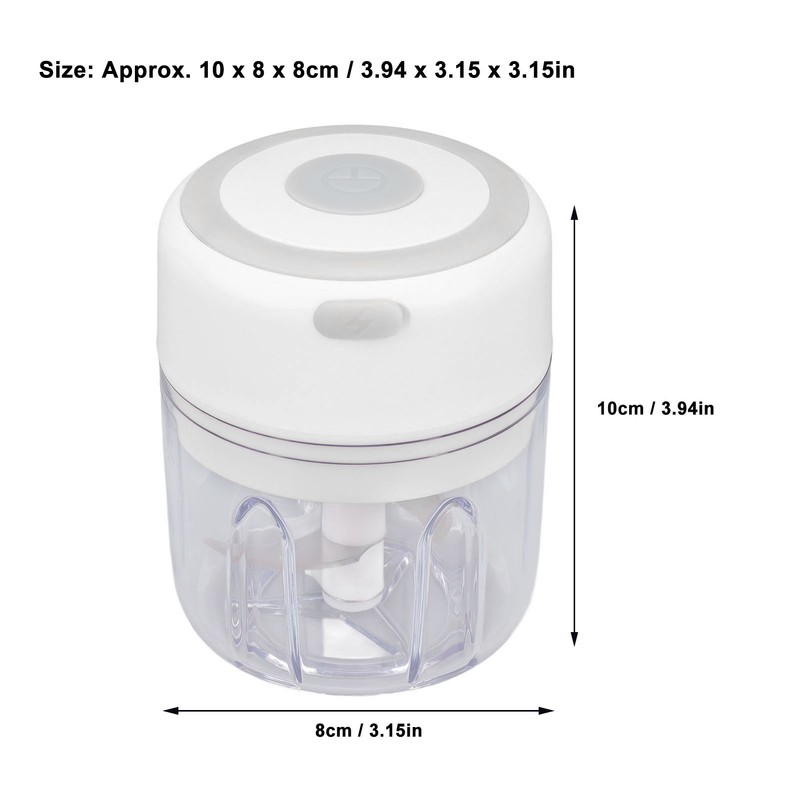 Mini Electric Garlic Chopper Large Capacity Powerful Motor 304 Stainless