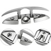 Ciweisah Stainless Steel Boat Folding Cleats 6" Flip-up Dock Cleat