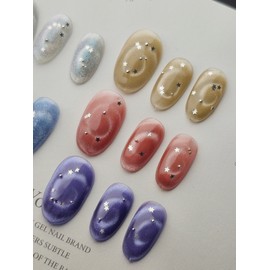 BangleMagnet [Handmade Nail Tip] Emily Nail - Long Square / 뱅글자석 [수제네일팁] 에밀리네일 - 롱스퀘어