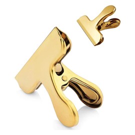 Sxdluzi Pack of 10 Stainless Steel Bag Clips 3" Heavy Bag Clips for Kitchen and Office