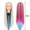 Mannequin Head with Hair, 29'' Training Head Braiding Doll Head