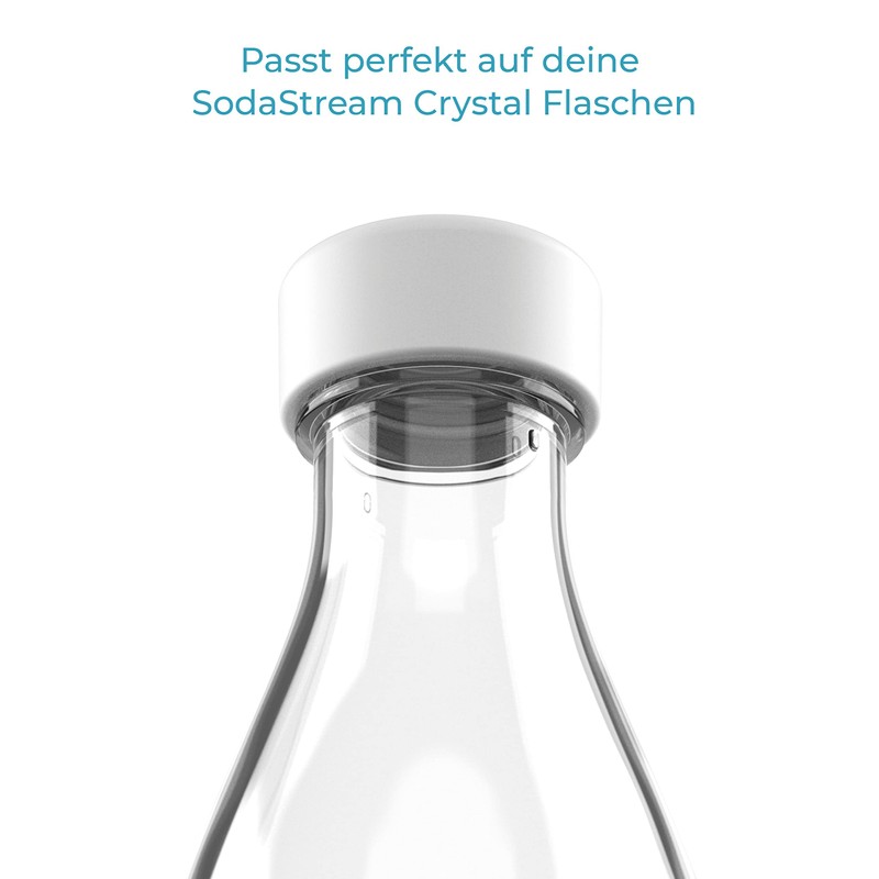 SodaNature® 2 x Premium Bottle Caps for SodaStream Crystal Bottles,