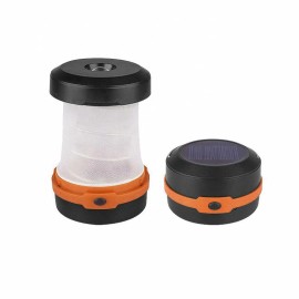 Sirius Survival Portable Solar Powered LED Camping Lantern - Orange & Green - By Sirius Survival - Orange