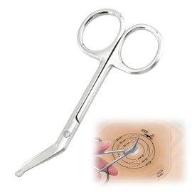 GNALIA Forbici Infermiere Per Bendaggi In Acciaio Inossidabile Argentato - 110Mm 1 Pezzo