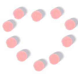 QOJOPU Fridge Magnets, 10Pcs Strong Small Magnets, Decorative Heavy Duty Refrigerator Magnets, Round Mini Cute Magnet for Whiteboard, Fridge, Locker, Classroom, Kitchen, Office, Pastel Pink​