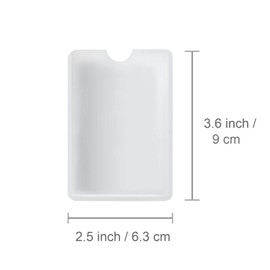 Jedebartey RFID Blocking Credit Card Protector Sleeves, 5Pcs Card Protection Holders - Silver