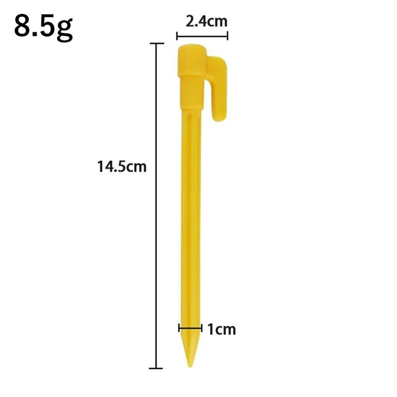 Audiofan Tent Tarp Peg Plastic 14.5cm Yellow D Set of