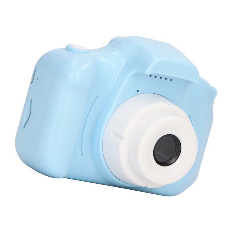 Kids Camera 2.0in IPS Screen Blue Comfortable Grip Rounded Body