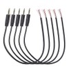 ELNONE 5PCS 0.25M/0.8FT 2.5mm Male Plug to Bare Wire Cable,