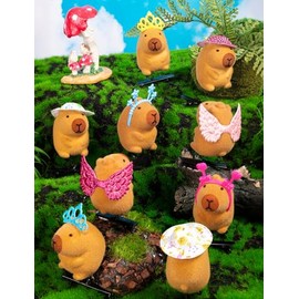 12 pinzas para el pelo de capibara de Sprouts Rave, ideales para festivales y fiestas.
