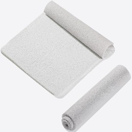 Shower Mat Non Slip PVC Bath Mat for Inside Shower,Bathroom (40x60cm White)