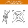 sourcing map Cooling Fan Grill Protective PC Fan Guard Metal