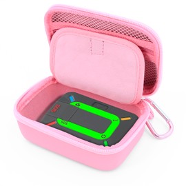 CASEMATIX Travel Case Compatible with Zoleo Satellite Communicator and Accessories - Includes Hard Shell Case with Wrist Strap and Carabiner for Satellite Messenger, Pink