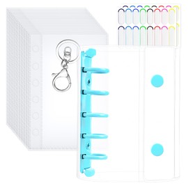 cshare Seal Notebook, Plastan, Transparent, M5 Size, Mount, Sticker Binder, Girls, Clear, Removable, 20 Refill Sheets, Sticker Mount, Sticker Notebook, Reiwa, Heisei Card Sleeve, Transparent Seal Book