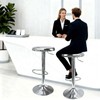 KBISHTIE Adjustable Bar Stools Set of 2, Backless Swivel Round