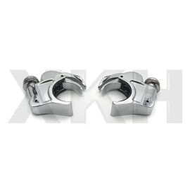 SMT- 2X Chrome 39mm Forks Quick Release Windshield Clamps Compatible With H-D Dyna Sportster [B07NVXH51H]