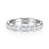 STARCHENIE Eternity Ring 925 Sterling Silver Ring for Women Emerald