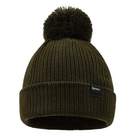 Bamery Infant Baby Winter Hat Toddler Knitted Beanie Kid Boy/Girl Acrylic Pompom Beanies 0-10 Years Old (6-36 Months, Army Green)
