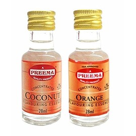 Preema Combo Pack - Preema Coconut Essence 28ml - Preema Orange Essence 28ml (2 Pack)