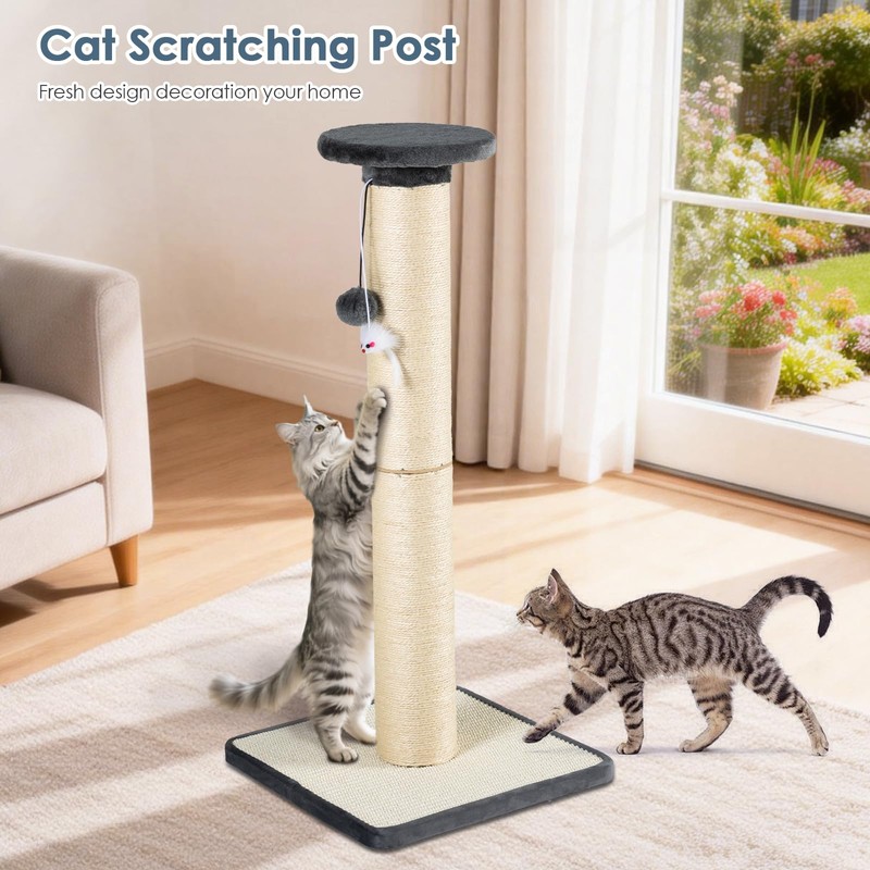 PAWALAYA Heavy Duty Post Sturdy Cat Scratching Post for Indoor