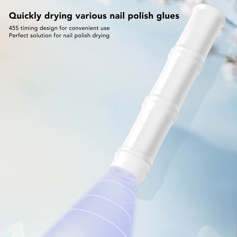 Mini Nail Curing Lamp 3pcs Light Chips 45s Timing Handheld