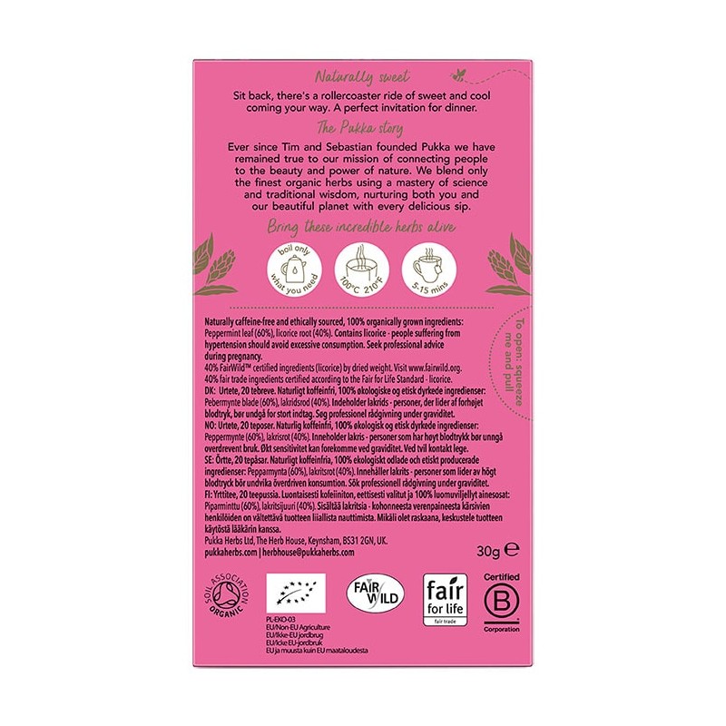 Pukka Peppermint & Licorice Tea