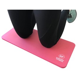 Sargoby Fitness Yoga Knee Pad Cushion 15mm (0.6'') Thick Pilates Knee Pad to Provide Relief to Knees Elbows Forearms & Wrists exercise mat knee Small Pilates Mat Small exercise Mat