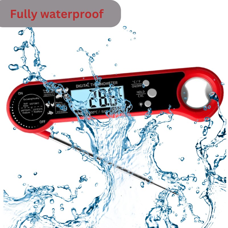 Instant Read Digital Meat Thermometer – Waterproof, Fast & Accurate