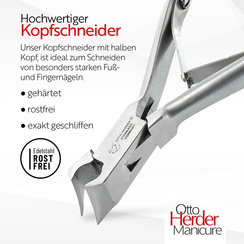 Head Cutters with Short Head 11.5 cm Stainless Hardened Steel Foot