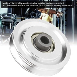 Fitness Pulley, Aluminium Alloy Pulley Strength Training Exercise Hardware Fitness Equipment Accessories for Most Fitness Equipment Gyms Home Gyms Commercial Person (Diameter 70mm)