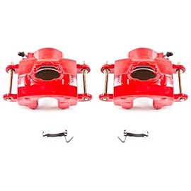 Power Stop Front S4020 Pair of High-Temp Red Powder Coated Calipers