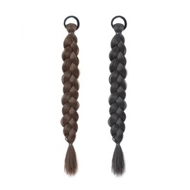 zaoalife Long Braiding Braid Wig Twist Braids Hair Accessories Headdress Braided Ponytail Hair Extensions Braids Wig