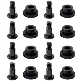FMHXG 8PCS Mechanical HDD Retaining Screws 3.5 inch HDD Vibration Dampening Screws with Rubber Spacers Screw Fasteners 3.5-inch HDD for Chassis Support Black