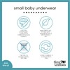 Tiny Undies ROOMIER Small Cotton Underwear, Unisex, for Babies and