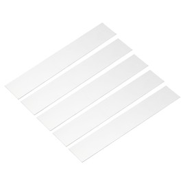 sourcing map 10 Pcs Stainless Steel Strips, 0.012"(0.3mm) Thick 304 Stainless Steel Metal Shim Stock 1"x6"(25.4x150mm) Stainless Steel Flat Bar Gap Filler Trim Strip for DIY Craft Making