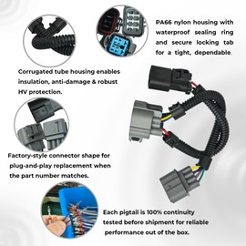 Distributor Connector Adapter Harness, OBD2 10-Pin Vehicle to OBD1 8+2 Distributor, Compatible with Honda Civic 1996-1998, Civic Si 1999-2000, Acura Integra 1996-2001