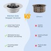 iFealClear 2 Pack 3-in-1 Stainless Steel Kitchen Sink Drain Strainer