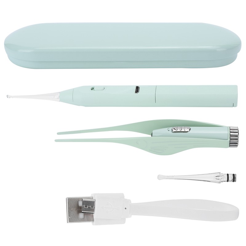 Visual Children Ear Wax Removal Tweezer Kit USB Charging Luminous