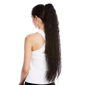 Wig Me Up N857-V Hair Piece, Ponytail, Extra Long, Voluminous, Curly Tresses, Curly Afro Kinks, 75 cm