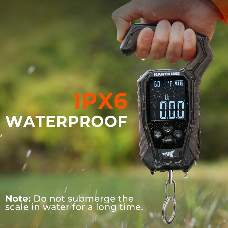 KastKing Weighmaster Digital Fish Scale with Lip Gripper, Black
