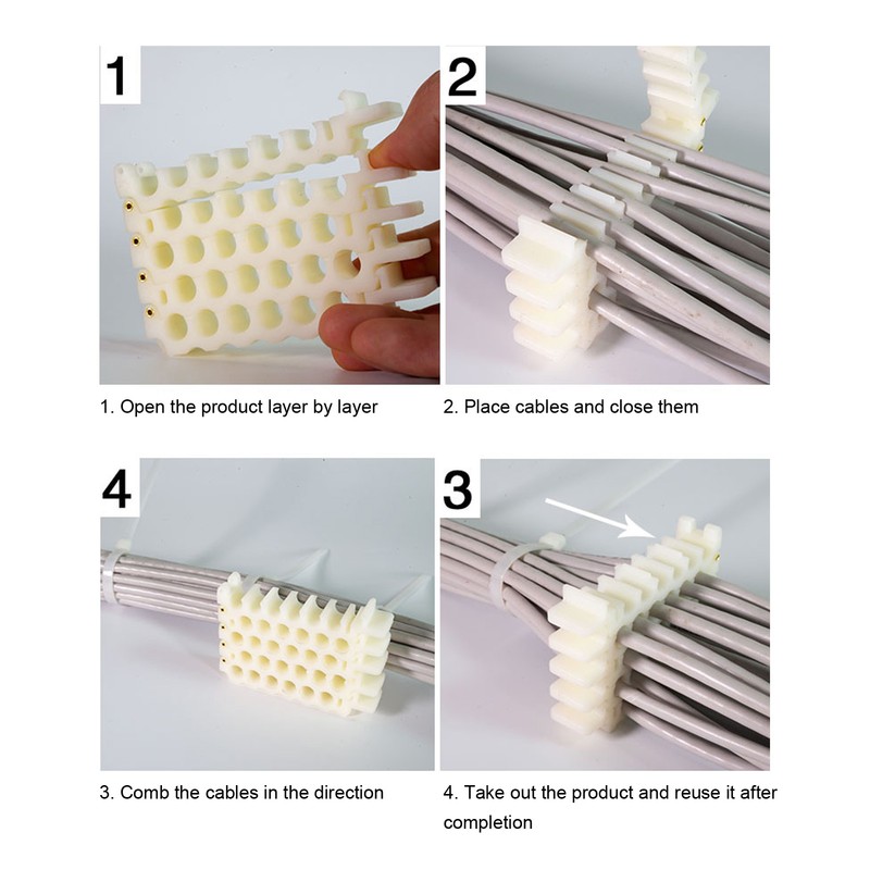 Cable Dresser 9mm Hole Organizing Bundler Tool Network Cord Hole