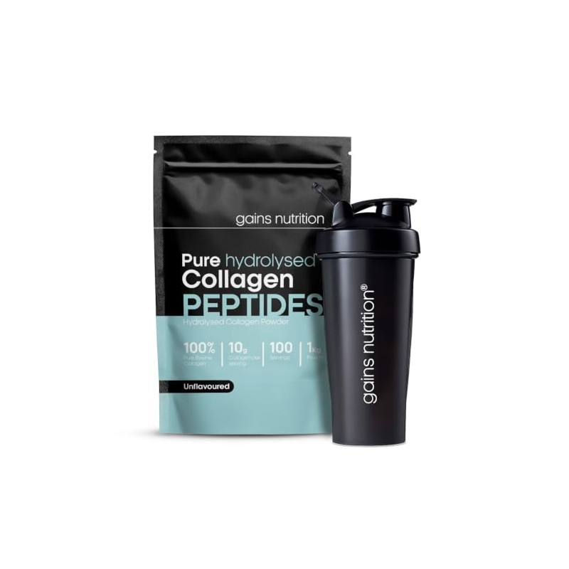 GN Hydrolysed Collagen Peptides Powder, Bovine, Unflavoured, Type I and