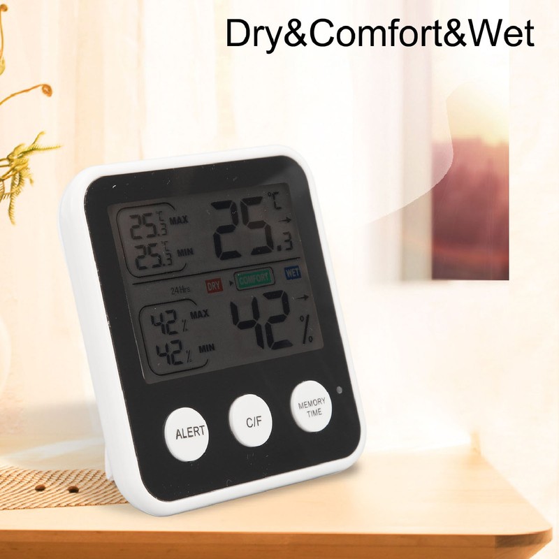 LCD Digital Display Thermometer Hygrometer Temperature Humidity Meter Gauge Hygrothermograph