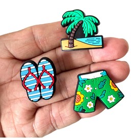 HIYLCH 30,50,100,125,150 piezas de abalorios de PVC aleatorio para zapatos y decoración de zapatos para regalos de fiesta, 2.0cm/0.787inch-4.0cm/1.57inch, Cloruro de polivinilo, No es una piedra