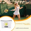 Tennis Makeup Bag Cosmetic Purse with Zipper Travel Pouch Sport