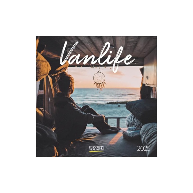 Vanlife 2025: Broschürenkalender mit Ferienterminen. 30 x 30 cm -