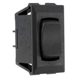 RecPro RV Single Pole Double Throw Momentary Switch | On/Off SPDT (Black)